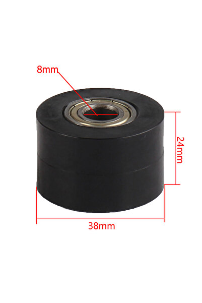 Choice10 بكرة شد سلسلة سوداء 8 مم، 8 مم، 10 مم، دليل لدراجات CRF YZF RMZ KLX ...