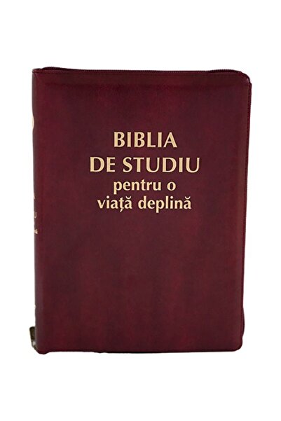 LifePublishers Study Bible for a Full Life - burgundy PU cover with zipper