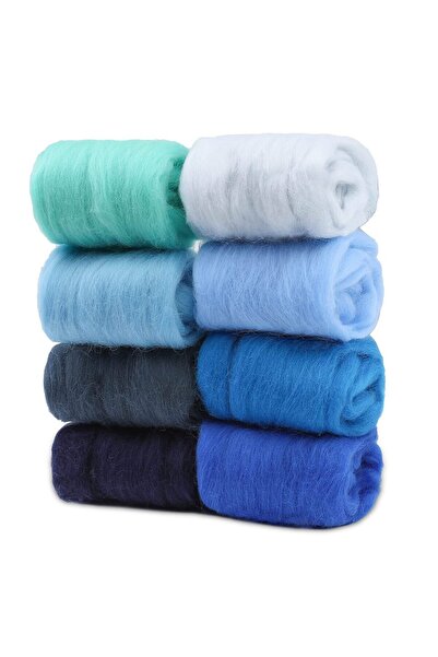 Choice7 صوف فينري للتلبيد بالإبرة، 8 ألوان ، صوف صوف ، صوف للتلبيد، صوف خام ب...