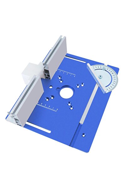 choice2 Blue Plate Set Aluminium Router Table Insert Plate Woodworking Trimme...