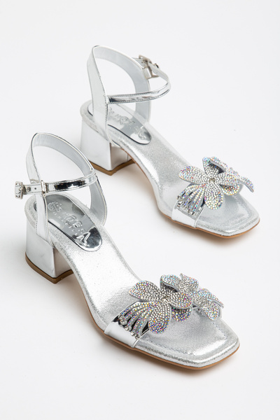 Sabella Moda Girls' Evening Dress Shoes with Floral and Stone Details, Orthop...