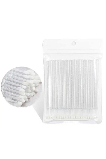 Choice4 White B 100PCS Cotton Swabs Eyelashes Extension Brushes Micro Applica...