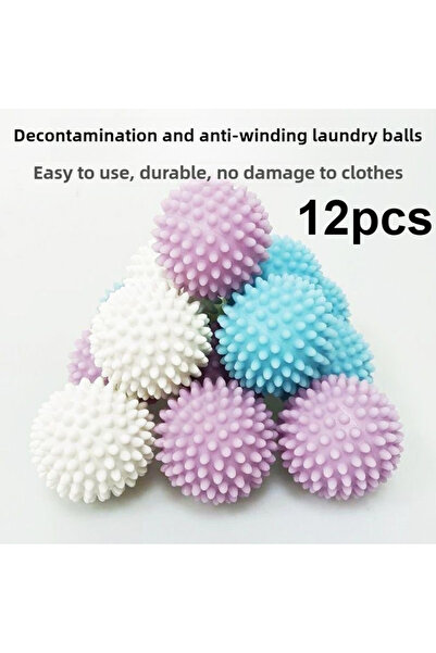 choice2 مجموعة كرات الغسيل القابلة لإعادة الاستخدام من دوتريو، 12 قطعة (لون ع...