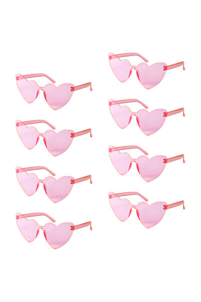 Choice7 8pcs pink 6/8/10/12pcs Bachelorette Hen Party Sunglasses Pink Heart G...