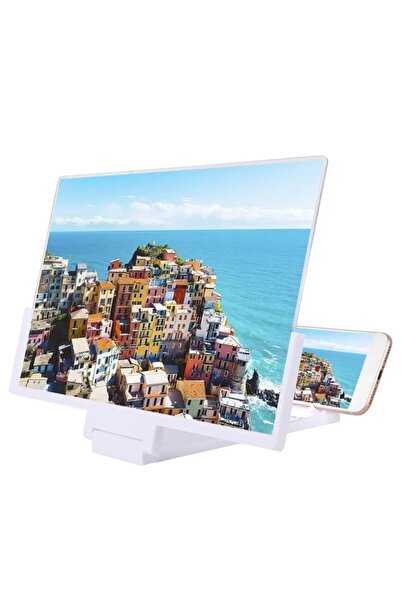 Choice3 مكبر شاشة الهاتف المحمول VIKEFON مقاس 14 بوصة باللون الأبيض، يدعم شاش...