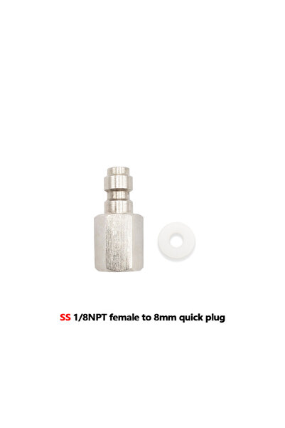 Choice16 حلمة 1-8NPT من الفولاذ المقاوم للصدأ، غاز HPA، وصلة سريعة الفصل من ف...