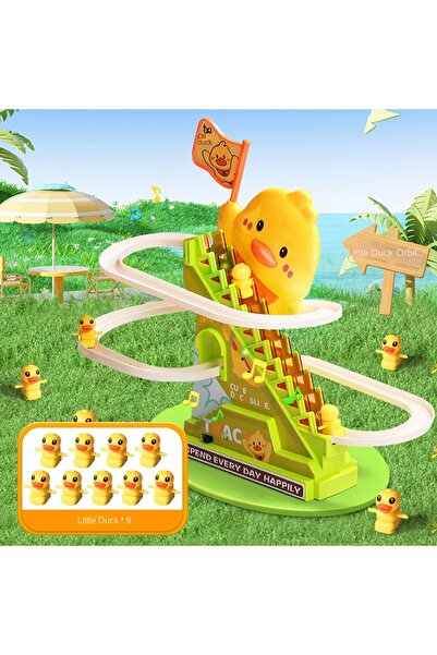 Choice1 9 بطات تتسلق السلالم، أضواء وامضة وموسيقى، لعبة قطار الملاهي على شكل ...