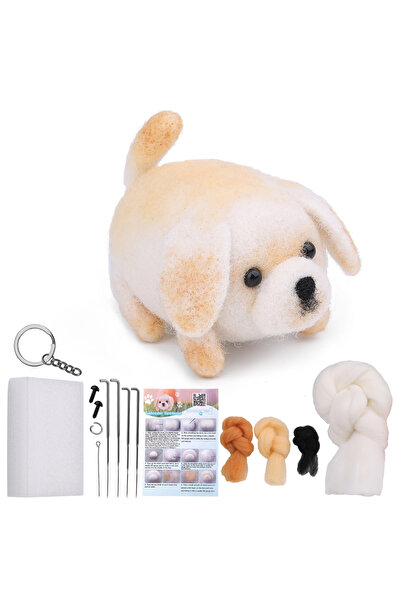 Choice11 type9 KRABALL Non-Finished Dog Cat Handmade Wool Felting Material Pa...