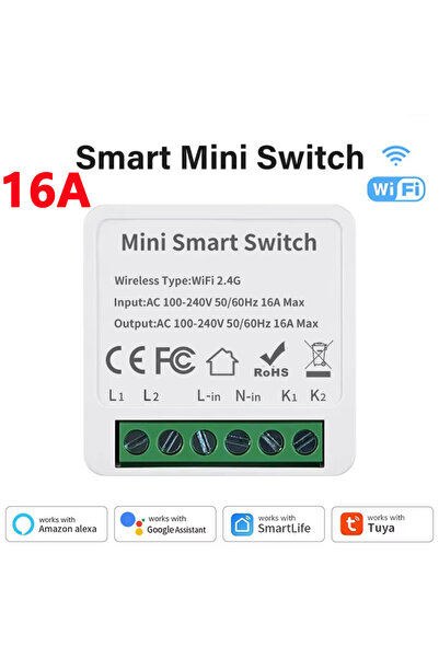 choice2 مفتاح ذكي صغير 16 أمبير واي فاي/زيجبي 3.0 16 أمبير/20 أمبير، قاطع دائ...