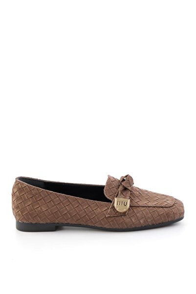 Bambi Kahve Kadın Loafer Ayakkabı K01641022471