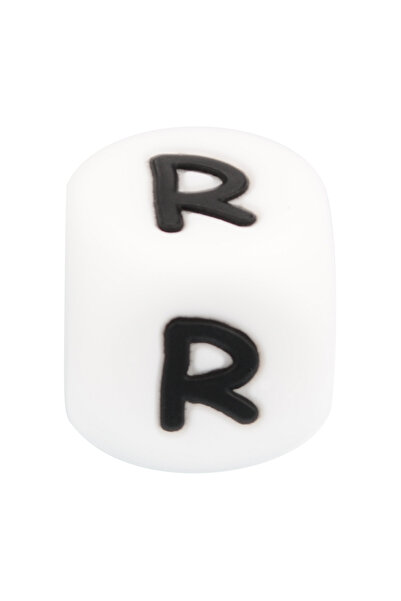 Choice3 12mm R Lofca 100Pcs 12MM Silicone Letter Beads Silicone Beads Loose B...