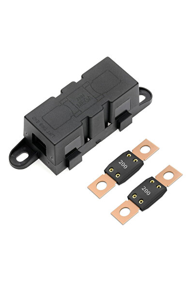 Choice1 حامل فيوزات سيارات ميجا 200 أمبير (قطعتان) من نوع ANM، فيوز شفرة مسطح...