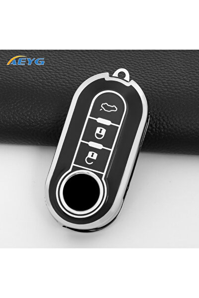 Choice3 Black A Car Key Case Cover For Fiat 500 Ducato Panda 500L Punto Lanci...