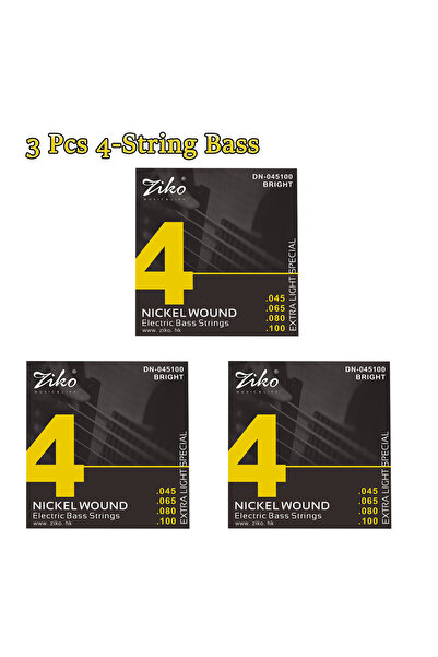 Choice14 مجموعة من 3 قطع من أوتار جيتار البيس الكهربائي ZIKO، 4/5/6 أوتار، مص...
