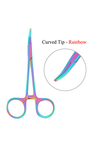 Choice4 D0001A-17 12.5cm New Animals Straight Curved Trauma Shears Pet Hemost...