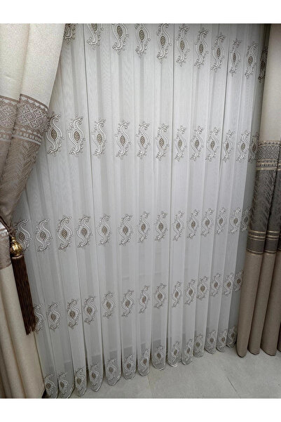 NİVEMESHOME ROYAL 4380 ВІЗОН 1/3 ПІЛЕЛЬНА БАМБУКОВА ТЮЛЬОВА ШТОРКА