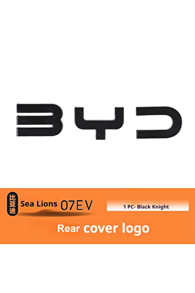 Choice شعار خلفي لسيارة BYD Sealion 7 EV، شعار أمامي أسود، غطاء تعديل الشعار ...