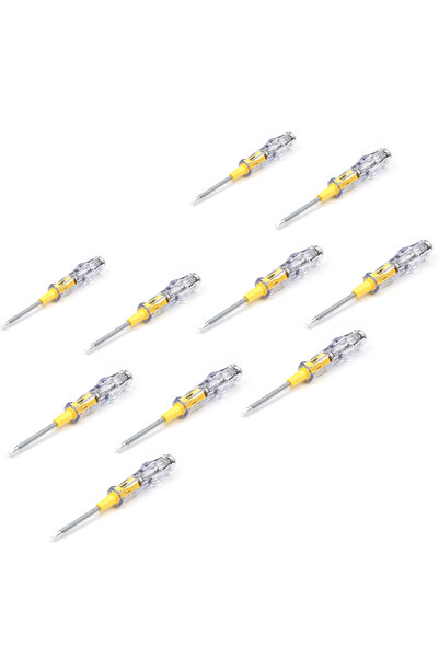 Choice3 10 قطع مفك براغي مزدوج الرأس، قلم اختبار جهد كهربائي 100-500 فولت، كا...