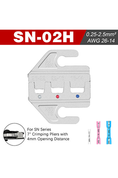 Choice4 كماشة تجعيد SN-02H JAW، مجموعة فكوك تجعيد، فكوك شق 4 مم، SN-48B/58B/0...