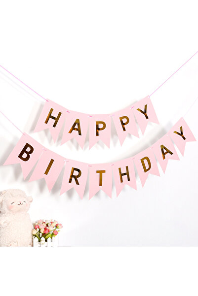 Choice5 05 Happy Birthday Streamers Hot Stamping Dovetail Pull Flag Living Ro...