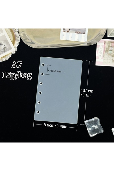 choice2 A7 Db 15Pcs 5/10/15Pcs/Bag A5/A6/A7/M5 Loose-Leaf Dividers, Transluce...