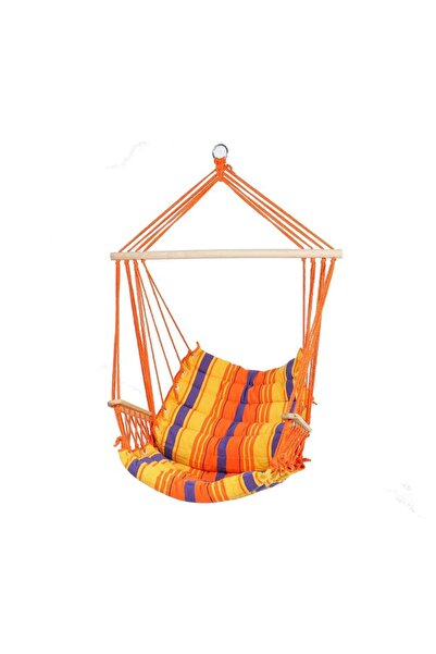 DacEnergy DacEnergy(C) hammock, made of Cotton and Polyester, wooden arms, ch...