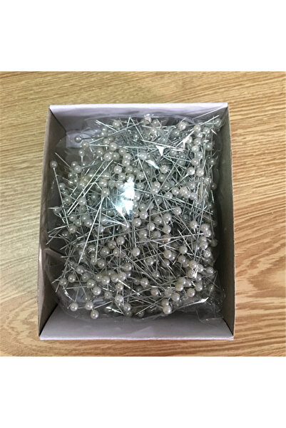 Choice5 800 قطعة من دبابيس الخياطة البيضاء المستديرة، دبابيس خياطة الزهور برأ...