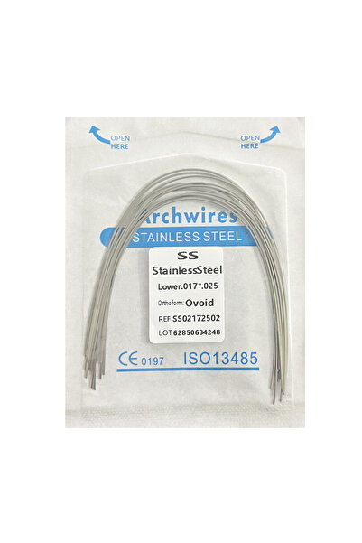 Choice12 17x25 Lower 10pcs/pack Dental Orthodontic Stainless Steel Round/Rect...