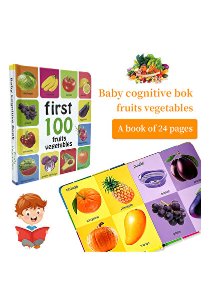Choice5 WHE-03 1-100 Fruits Vegetables Book Libros Manga Anime Coloring Books...