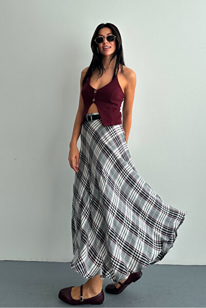 macharel jeans A-Form New Season Belted Skirt