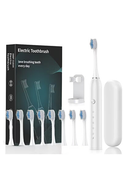 Choice3 فرشاة أسنان كهربائية سونيك جديدة لعام 2026، بيضاء اللون، بثمانية رؤوس...