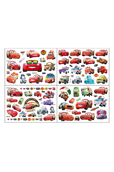 Choice3 4 قطع من ملصقات الوشم، سيارات، هدايا حفلات، لوازم حفلات لايتنينج ماكو...