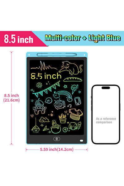 Choice14 8.5 Inch Light Blue 8.5/10/12 Inch LCD Writing Tablet Digital Drawin...