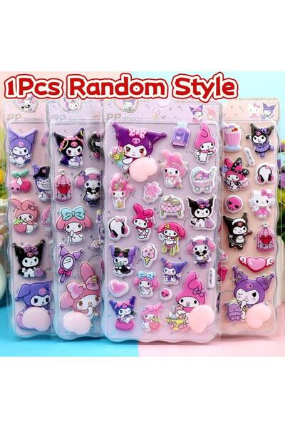 Choice5 ملصقات ثلاثية الأبعاد ناعمة ومنتفخة بتصميم هيلو كيتي من سانريو، مقاس ...