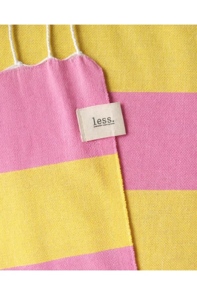 Less Sürdürülebilir Yaşam Gereçleri Big Striped Peshtamal |   100% Cotton, Me...