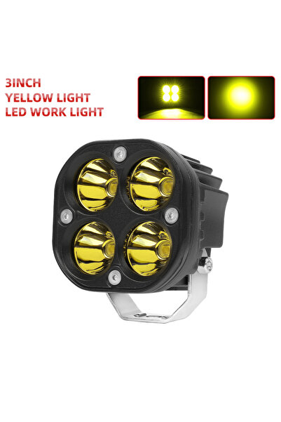 Choice4 1PC 954H-Yellow HAOLIDE Universal 3Inch Yellow White LED Work Light D...