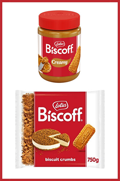 Lotus Kremalı Bisküvi Ezmesi 400g ve Bisküvi Kırıntısı 750g Cheesecake Tatlı ...