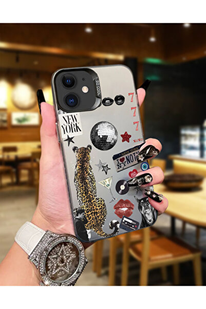 Caseji حافظة هاتف مقاومة للأوساخ متوافقة مع آيفون 11 بطباعة نمط كرة الديسكو M...