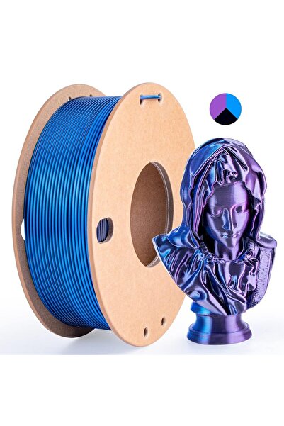 Choice16 Blue Purple Black Three color PLA silk filament 250g per roll net we...