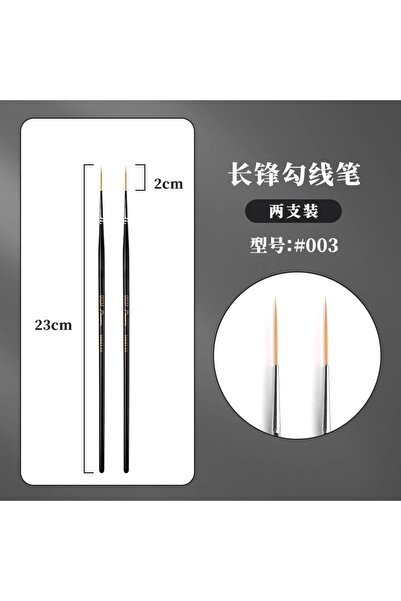 Choice6 قطعتان 003 1/2/3/5 قطع فرشاة رسم فنية دقيقة وطويلة للغاية برأس رفيع، ...