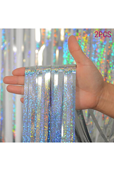 choice2 ستارة فضية لامعة من قطعتين، مزينة بشراشيب سوداء وذهبية لامعة، بطول 2 ...