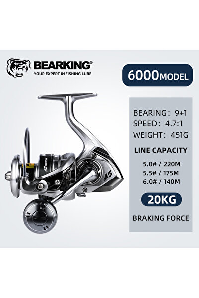 Choice bearking 9 6000 BEARKING brand New arrival Saltwater Fishing Reel Spin...