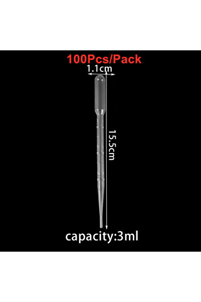 Choice9 3 مل 100 قطعة 0.2/0.5/1/2/3 مل ماصات نقل بلاستيكية للاستخدام مرة واحد...