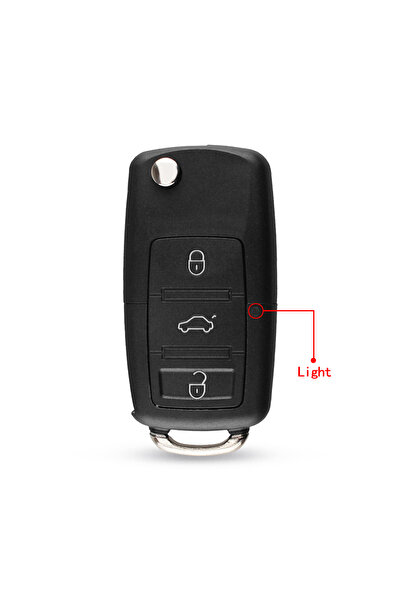 Choice5 غطاء مفتاح سيارة بديل قابل للطي بثلاثة أزرار من KEYYOU، مناسب لسيارات...