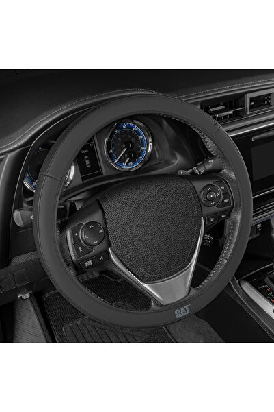 Caterpillar Easy Wrap Leather Steering Wheel Cover for 36.8 - 39 cm Steering ...