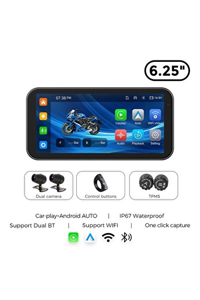 Choice مزود بمسجل TPMS، وشاشة عرض 6.25 بوصة، ومقاوم للماء بمعيار IP67، ونظام ...