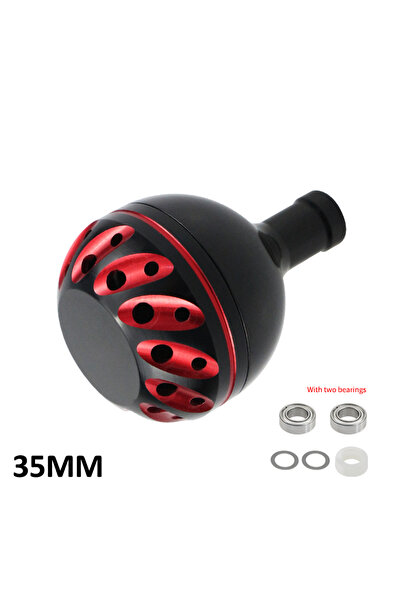 Choice16 مقبض صيد معدني من سبيكة معدنية مقاس 30/35/38 مم، أحمر وأسود، من EKfa...