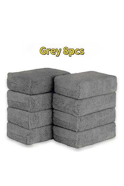 Choice3 8 قطع من وسادات وضع شمع السيارة المصنوعة من الألياف الدقيقة الرمادية،...