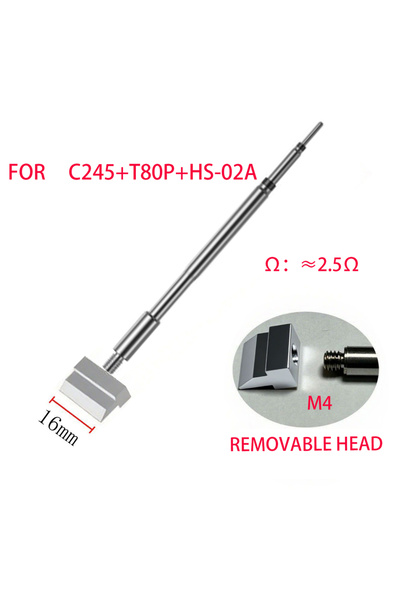 Choice6 رأس مكواة لحام كهربائية على شكل مجرفة C245-1402-16mm T12 C245، مناسب ...