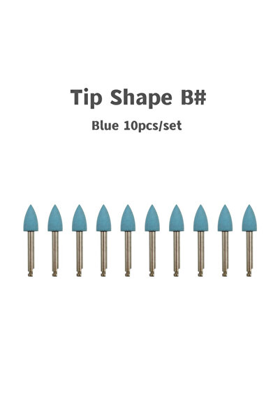 choice2 Tip A Blue-10pcs 10pcs Dental Silicone Grinding Heads Polishing Burs ...